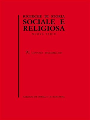 cover image of Ricerche di storia sociale e religiosa, 91